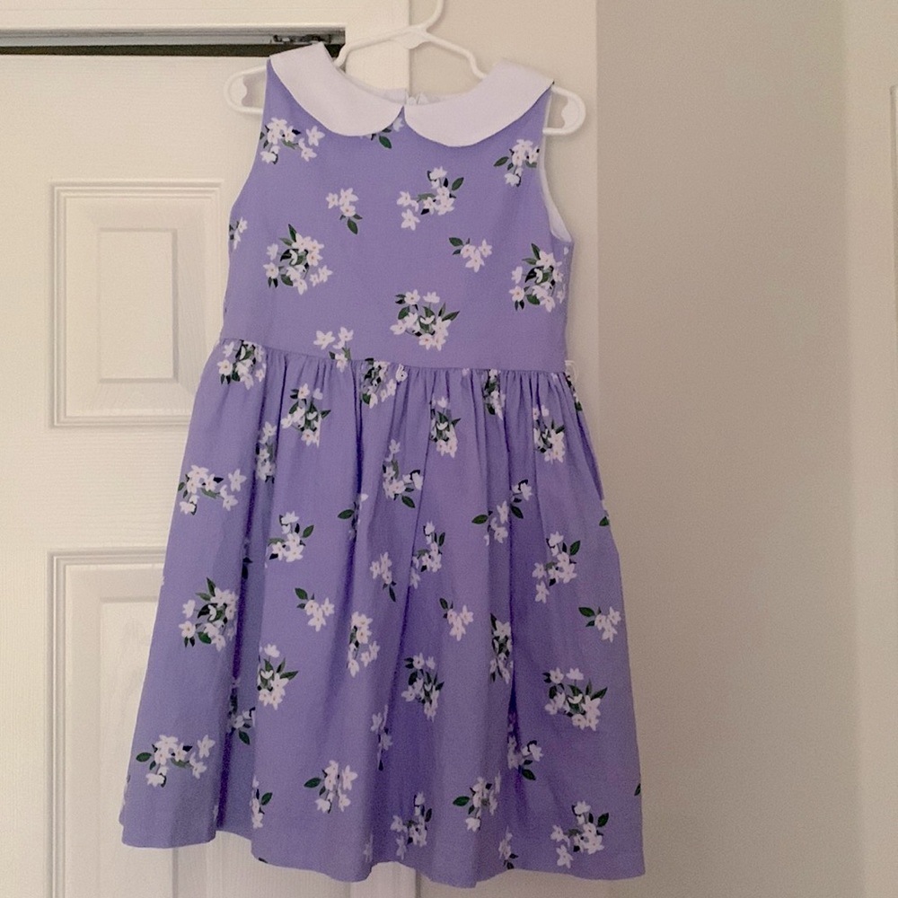 Floral dress with collar